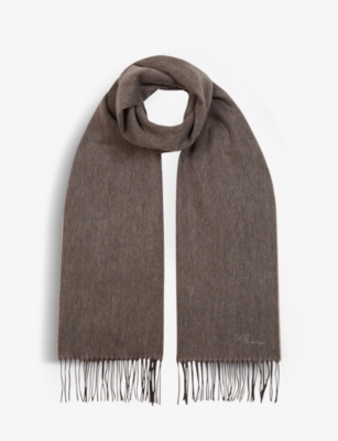 REISS: Picton cashmere and wool-blend scarf
