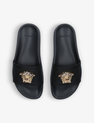 VERSACE Palazzo medusa-plaque moulded sliders