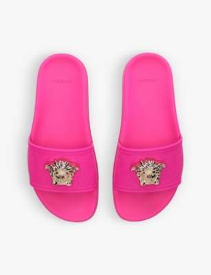 VERSACE Palazzo medusa-plaque moulded sliders