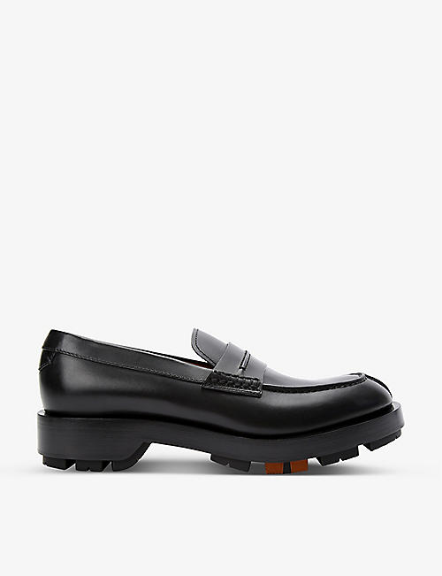 ERMENEGILDO ZEGNA: Udine chunky-sole leather loafers