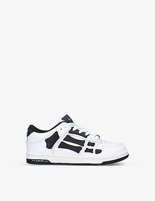 AMIRI: Skeleton leather low-top trainers 4-8 years