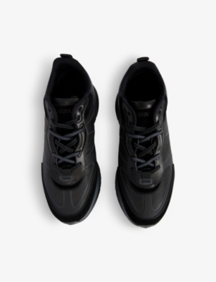 black designer trainers