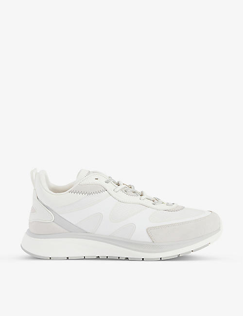 ERMENEGILDO ZEGNA: #UseTheExisting leather and recycled-nylon low-top trainers