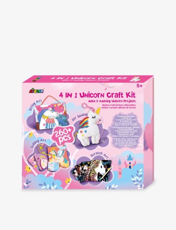 4-in-1 Unicorn Craft Kit playset