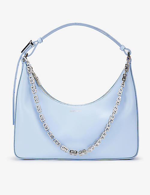 GIVENCHY: Moon Cut-Out leather shoulder bag