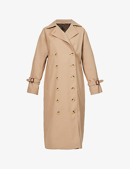 TOTEME: Signature double-breasted cotton-blend trench coat