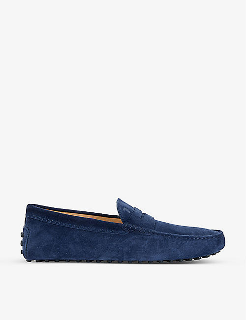 TODS: Gommio Driver suede loafers