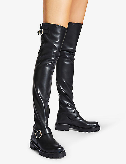 Bloomingdales Women Shoes Boots Thigh High Boots Womens Barbican Over The Knee Stiletto Boots 