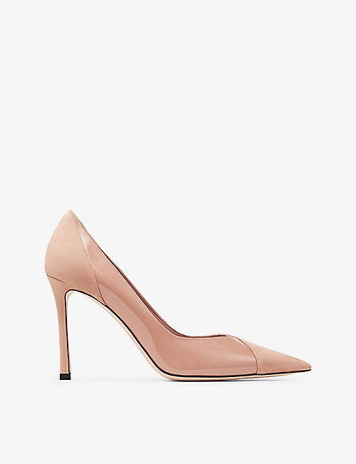 JIMMY CHOO: Cass 95 leather courts