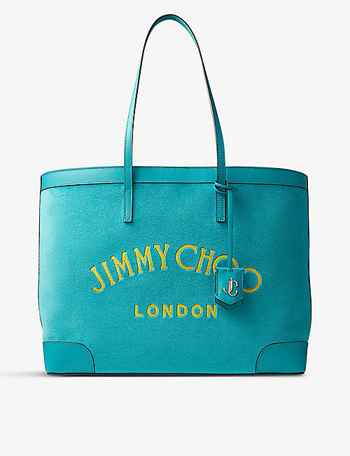 JIMMY CHOO: Nine2Five towelling tote bag