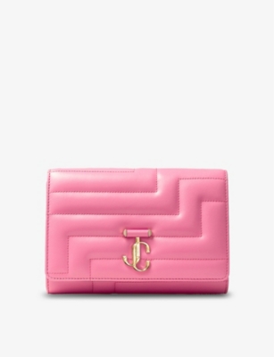 JIMMY CHOO Varenne Avenue quilted leather clutch bag