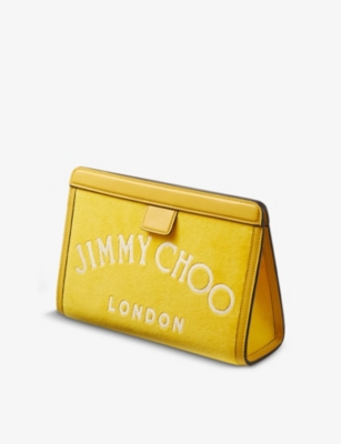 JIMMY CHOO Varenne towelling clutch bag