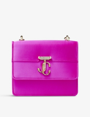 Jimmy Choo Xs Varenne Shoulder Bag In Fuchsia/light Gold