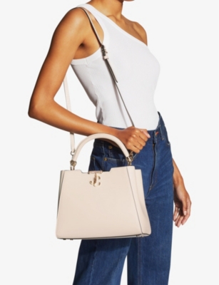 JIMMY CHOO Varenne medium leather top-handle bag