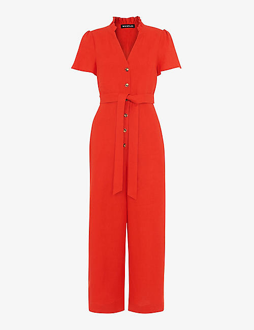 WHISTLES: Emmie relaxed-fit linen jumpsuit