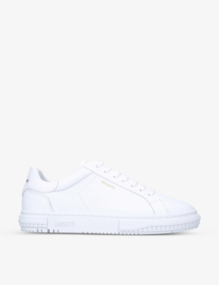 AXEL ARIGATO: Atlas logo-embossed leather low-top trainers