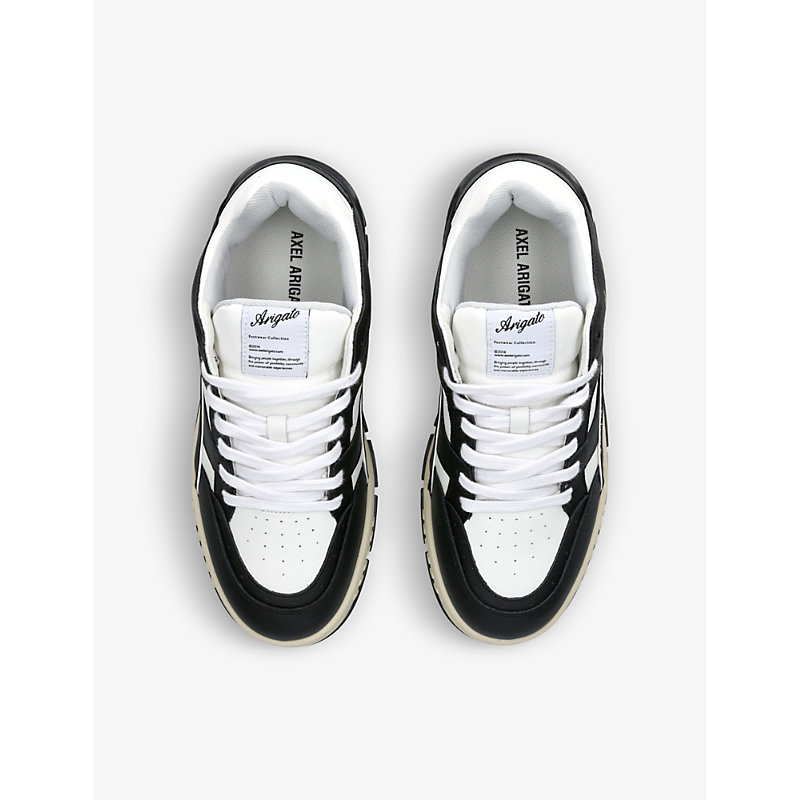 Shop Axel Arigato Area Low-top Leather Trainers In Black