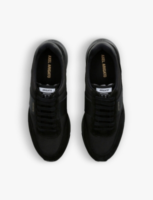 AXEL ARIGATO: Genesis Vintage Runner panelled recycled polyester and leather-blend trainers