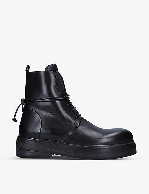 MARSELL: Zuccolona lace-up leather ankle boots