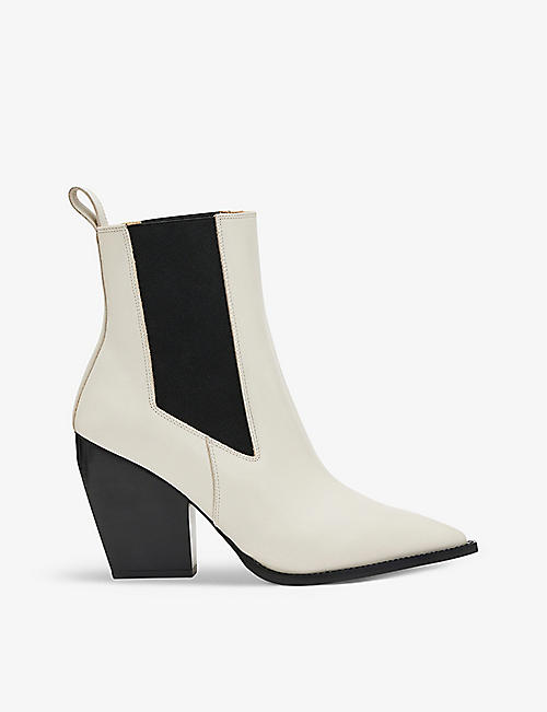 ALLSAINTS: Ria heeled leather ankle boots