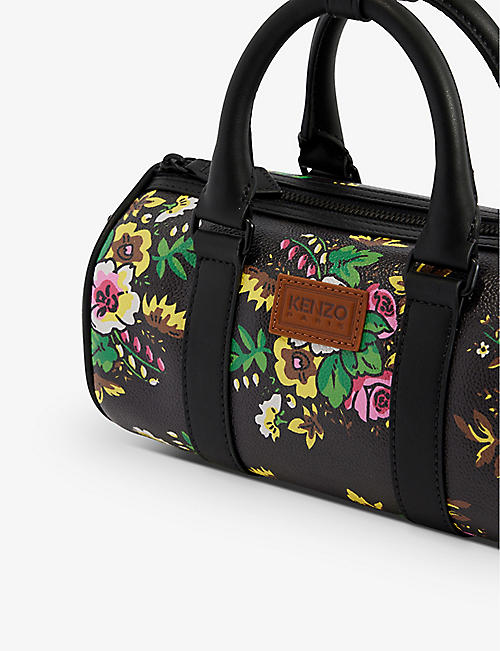 Selfridges & Co Men Accessories Bags Travel Bags Floral-print faux-leather holdall 
