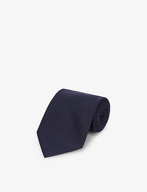 KENZO: Poppy slim-blade silk tie