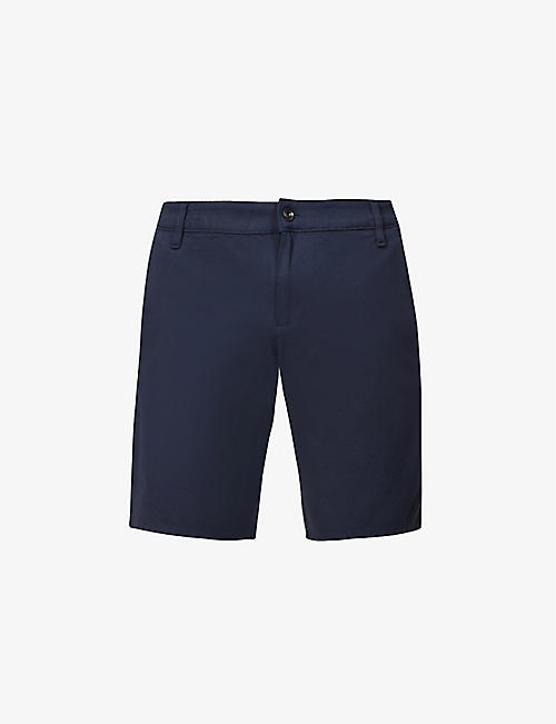 7 FOR ALL MANKIND: Knee-length mid-rise stretch-woven shorts