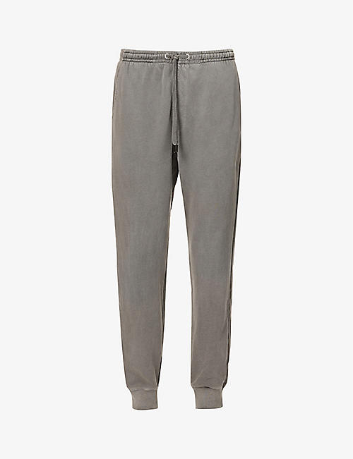 7 FOR ALL MANKIND: Branded mid-rise cotton-jersey jogging bottoms