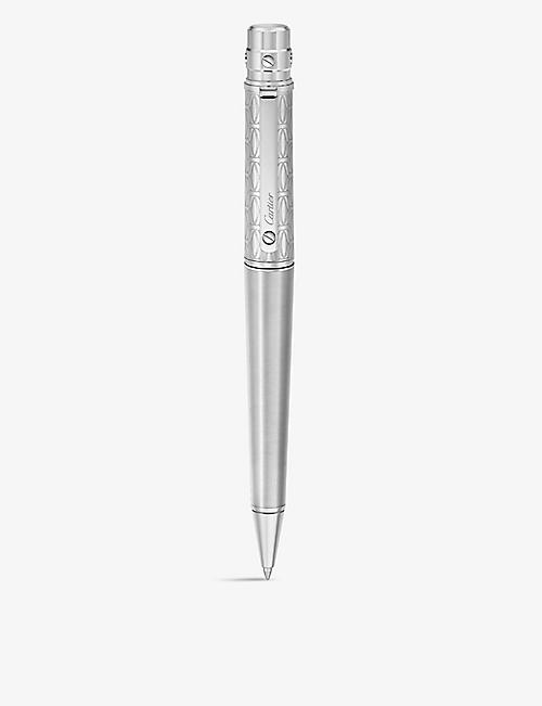 CARTIER: Santos-Dumont de Cartier palladium-finished ballpoint pen