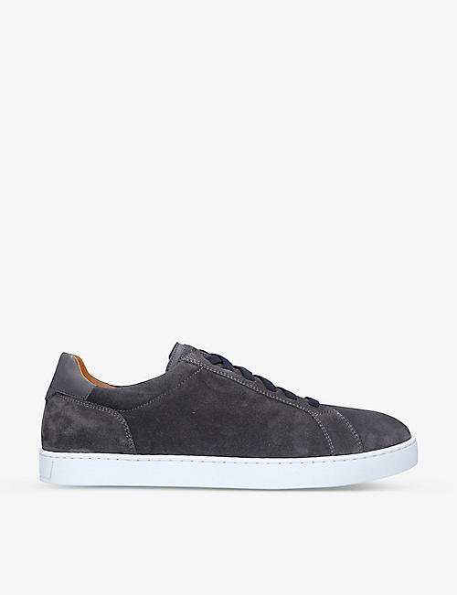 MAGNANNI: Costa suede low-top trainers