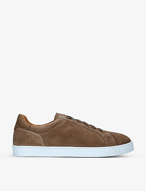 MAGNANNI: Costa suede low-top trainers
