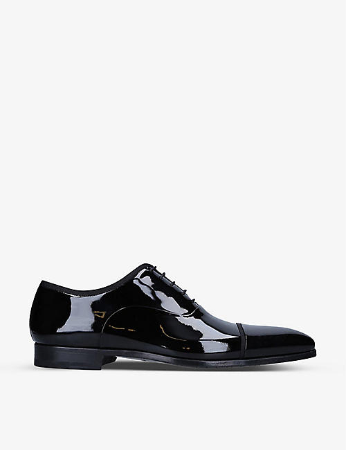 MAGNANNI: Jadiel patent-leather Oxford shoes