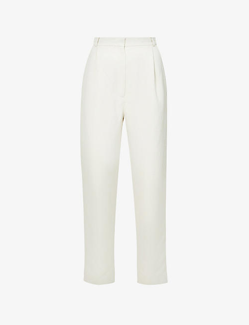 TOVE: Jil tapered mid-rise woven trousers