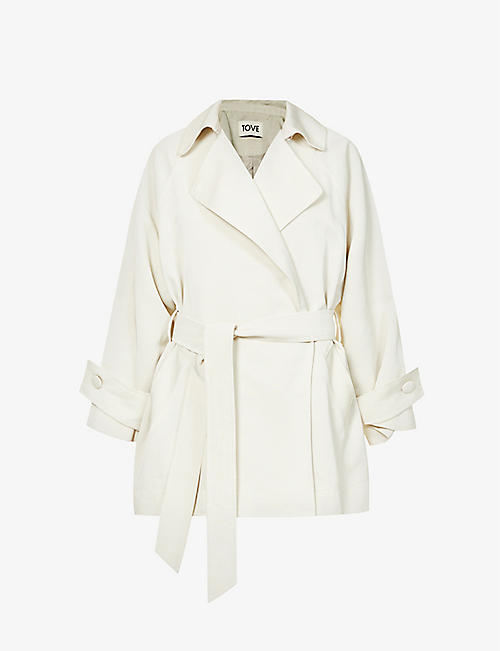 TOVE: Ripley belted relaxed-fit woven trench coat
