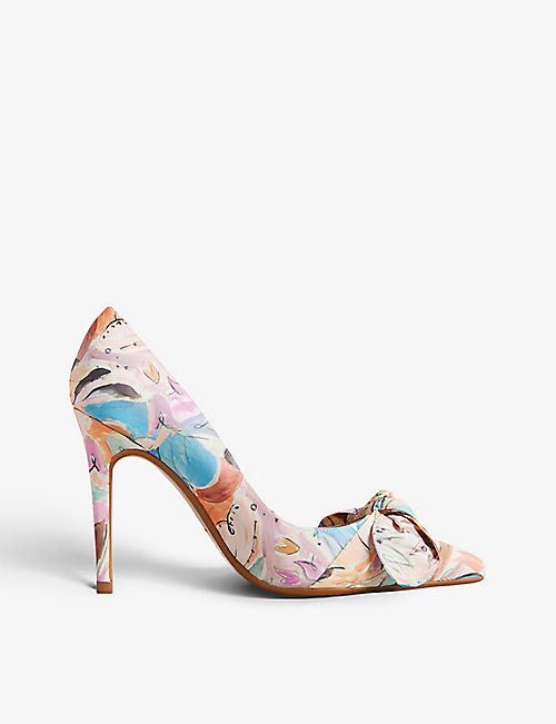 TED BAKER: Floral-print woven courts