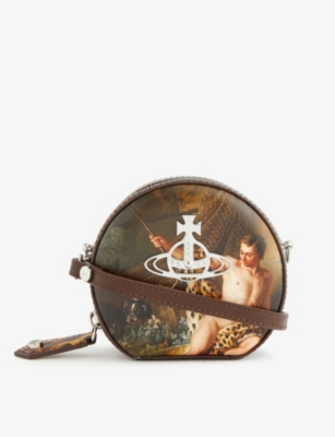 VIVIENNE WESTWOOD - Fisherman graphic-print leather cross-body bag 