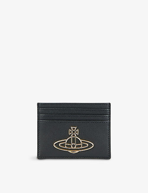 VIVIENNE WESTWOOD: Orb leather card holder