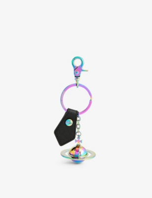 VIVIENNE WESTWOOD: Iridescent 3D-orb metal keyring