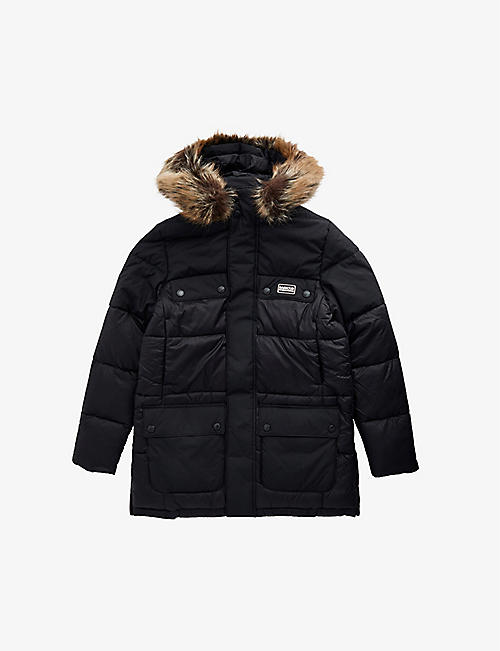 BARBOUR INTERNATIONAL: Redford quilted shell hooded coat 6-15 years