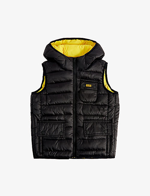 BARBOUR INTERNATIONAL: Ouston hooded shell gilet 6-15 years
