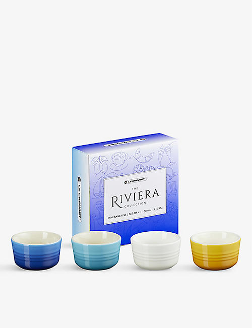 LE CREUSET: Riviera stoneware mini ramekins set of four