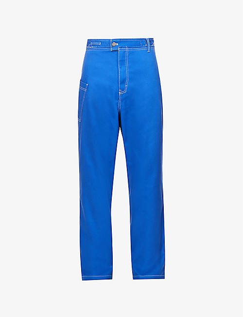 ADER ERROR: Wide-tapered relaxed-fit cotton-twill trousers