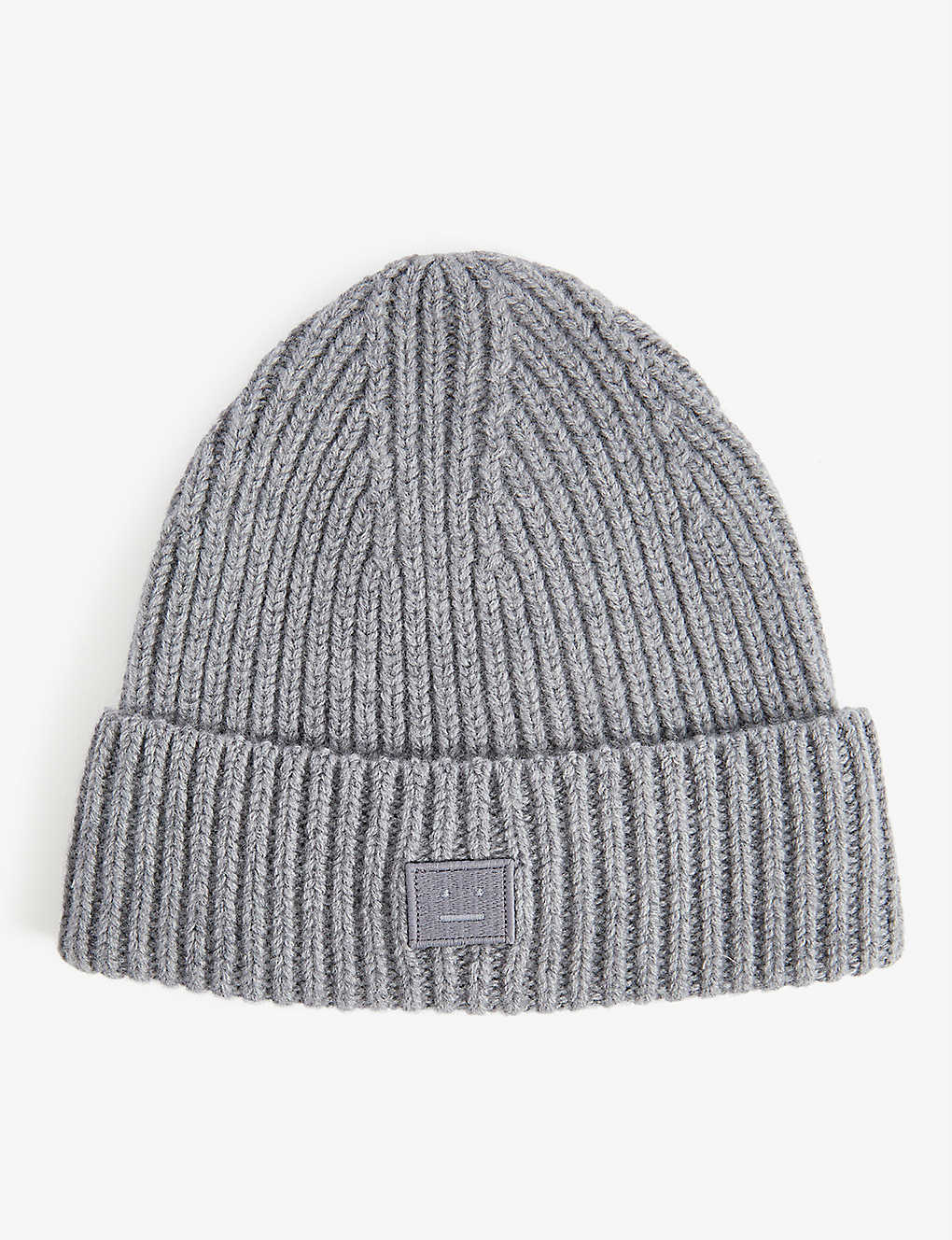 Selfridges & Co Boys Accessories Headwear Beanies Embroidered-face wool beanie hat 8-10 years 
