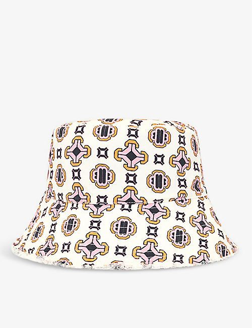 MAJE: Bobadria graphic-print cotton bucket hat