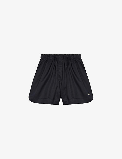 MAJE: Lonie relaxed-fit shell shorts