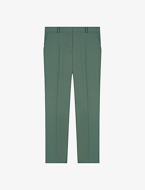 MAJE: Pillette straight-leg tailored stretch-woven trousers