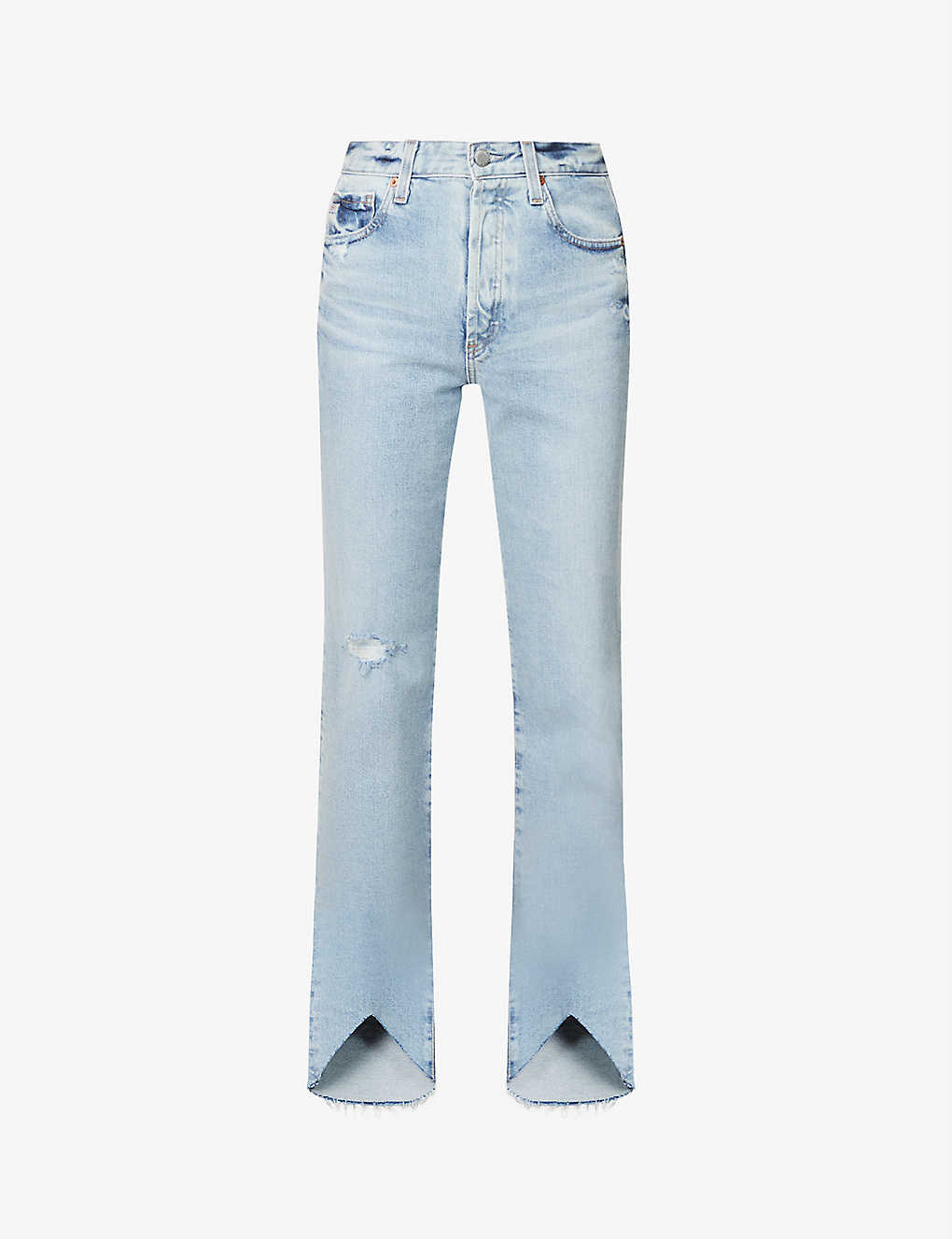 Chain-embellished straight-leg high-rise jeans Selfridges & Co Men Clothing Jeans High Waisted Jeans 