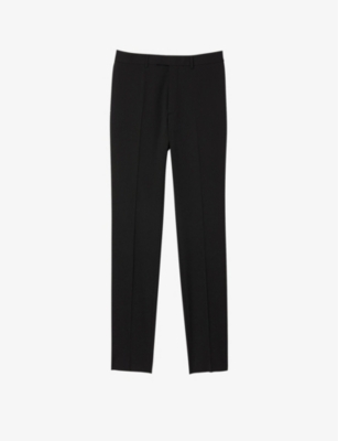 SANDRO: Slim-fit tapered wool trousers