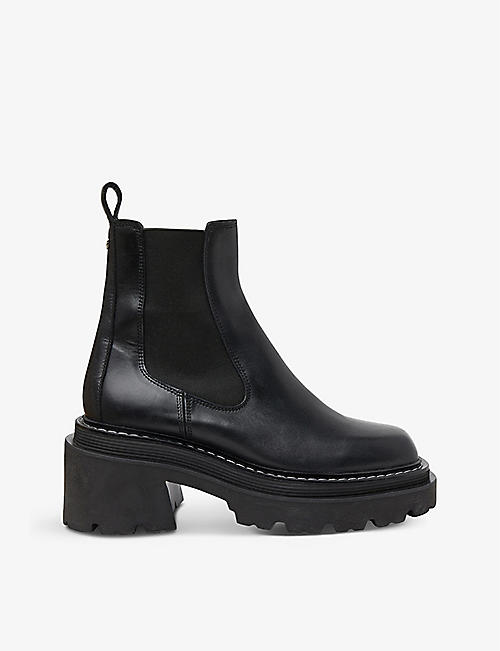 SANDRO: Chelsea leather ankle boots
