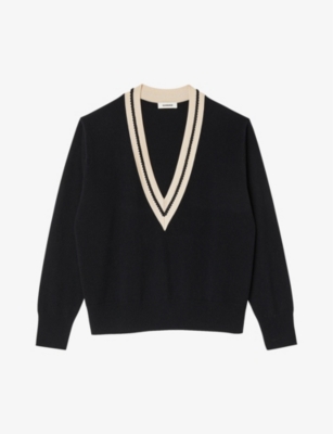 Sandro v best sale neck sweater